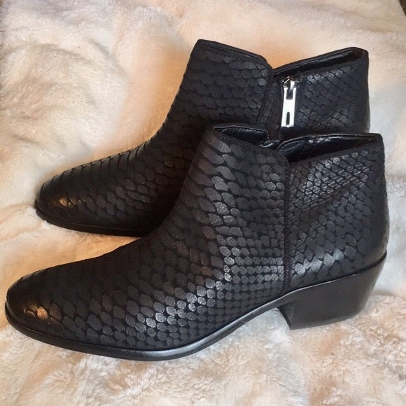 Sam Edelman Shoes - Black Snake Sam Edelman Petty Ankle Bootie